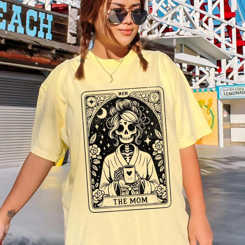 The Mom Tarot Card Shirt, Woman Skeleton Mother t-shirt